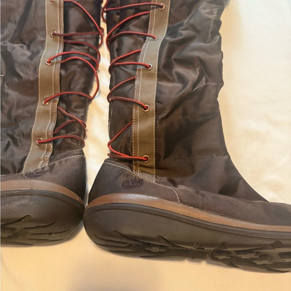 Timberland Women's Brown Fur-Lined Boots Size 10M - Picture 2 of 10